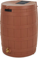 Good Ideas Rain Wizard 50 Gallon Plastic Outdoor Home Rain Barrel Water Storage Collector with Brass Spigot and Flat Back Design, Terra Cotta (3 Pack) by GreenHaven Gardens