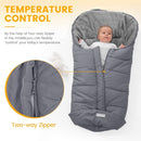 Orzbow Warm Bunting Bag Universal,Stroller Sleeping Bag Cold Weather,Waterproof Toddler Footmuff (Grey, Large) by TinyTreasures Baby Boutique