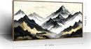 amatop Large Framed Canvas Wall Art Modern Abstract Mountain Landscape Art Print Zen Minimalist Artwork Black and White Decorative Motivational Picture for Office Living Room Bedroom Decor 48x24 Inch by CozyNest Decor