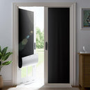 24" W x 84" L 100% Portable Blackout Curtains, Total Darkness No-Drill Black Out Window Cover,Temporary Blackout Shades with Hook & Loop Tape, for Bedroom, Nursery, Dorm, Travel (Black) by TinyTreasures Baby Boutique