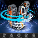 HOGOKIDS 5 in 1 STEM Building Set with LED Light - APP & Remote Controlled Cars Building Toys Kit, RC Robot Tank Sleigh Tracked Racer 604 PCS, Toy Gifts for Kids Boys Girls Ages 6 7 8 9 10 11 12+ Year