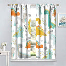 Dinosaur Curtains for Kids Boys Girls Home Decor Childish Cute Dino Animals Print Pattern Rod Pocket Blackout Window Drapes for Nursery Baby Bedroom Playroom W31.5xL72in 2 Panels by TinyTreasures Baby Boutique