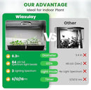 Wiaxulay 6.3” Grow Lights for Indoor Plants, 84 LED Full Spectrum Halo Plant Grow Light, 5V/3A Under Cabinet Growing Lamp with 6/12/16 Hrs, 3 Lighting Mode, 5 Dimmable Levels, Ideal for Indoor Plants by GreenHaven Gardens