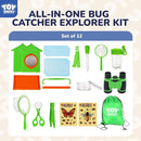 TOY Life Bug Catcher for Kids, Bug Catching Kit Kids Explorer Kit with Bug Net, Catching Tool, Tweezers, Magnifying Glass, Binoculars, Insect Catcher, Educational Outdoor Toys Kid Adventure Set by TinyTreasures Baby Boutique