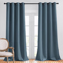 NICETOWN Room Darkening Curtain Panels - (52 inches Wide, Smoky Blue, 2 Pieces) Nursery & Infant Care Drapes, Extra Long 120 inches Length Curtains for Patio Door/Dining Room by TinyTreasures Baby Boutique