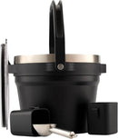 Large Insulated Ice Bucket with Lid – Stainless Steel Ice Bucket and Scoop – Ice Buckets for Parties, Bars – Ice Bucket with Lid and Scoop – Outdoor Ice Bucket, Cocktail Use (Black) by CozyNest Decor