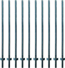 ARIFARO Fence Posts 7 Feet Sturdy Duty Metal Fence Post, Pack of 10, No Dig Garden U Post for Wire Fencing Steel Poles for Yard, Outdoor Wire by CozyNest Decor