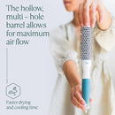 Round Brush for Blow Drying - Extra Small Ceramic Thermal Ionic Roller Brush for Sleek, Salon Blowout - Lightweight Round Hair Brush for Precise Styling and Manageable Hair (Bristle 1.7in, Barrel 1in) by TinyTreasures Baby Boutique