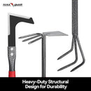 FLORA GUARD Garden Tool Set， 6 Piece Heavy Duty, Large Size Gardening Hand Tools, Sturdy & Durable, Classic Utility Gardening Gift for Men and Women by GreenHaven Gardens