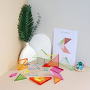 Light Experiment Loose Parts Learning Kit, Light Table Transparent Materials, STEAM Activitis for Kids 3+, Montessori & Reggio Inspired Kindergarten Preschool Classoom Accessary (Mini Size) by TinyTreasures Baby Boutique