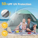 CAMEL CROWN Beach Tent UPF 50+ Sun Shelter for 2/3/5/6 Person, Lightweight Portable Sun Shade with Sand Anchor, Family Beach Day & Outdoor Adventures by TinyTreasures Baby Boutique