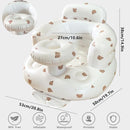 Little Angels Inflatable Seat with Tray for Toddlers 3-36 Months, Built-in Air Pump, Summer Baby Support Chair for Sitting Up by TinyTreasures Baby Boutique