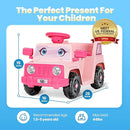 6V Toddler Ride-On Car with Horn LED Front Light Rear Storage and Eyes Theme – Fun & Safe Electric Car for Boys & Girls 18+ Months – Perfect for Little Explorers(Pink Eyes) by TinyTreasures Baby Boutique