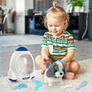 Robot Dog Toy for Kids,Electronic Pet Puppy W/Walking&Barking,Pet Care Pretend Play Set,Interactive Plush Stuffed Toys with Backpack, for Boys,Girls,Toddlers by TinyTreasures Baby Boutique