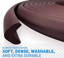 Sharp Edge and Furniture Safety Guards 20.4ft Protective Foam Cushion; 18ft Bumper 8 Adhesive Childsafe Corners Baby Caring Child Proofing Set NonToxic and Safe For Table, Fireplace, Countertop; Brown by TinyTreasures Baby Boutique