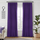 ANRODUO Back Tab Blackout Curtains for Bedroom Living Room, Rod Pocket Pinch Pleated Thermal Insulated Room Darkening Curtains 96 Inches Long 2 Panels, Purple, 42 x 96 Inch by TinyTreasures Baby Boutique