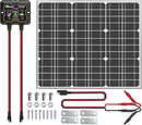 SOLPERK 50W Solar Batery Charger Solar Battery Maintainer + Upgrade 10A MPPT Charge Controller + Adjustable Mount Bracket for Car RV Boat Motorcycle,12V Solar Panel Kit Trickle Charging by CozyNest Decor