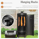 Sophia & William Heavy-Duty Vertical Offset Charcoal Smoker Extra Large Outdoor BBQ Gill with Offset Smoker, 961 SQ.IN. Cooking Area with Warming Tray,Push-out Ash Tray for Event Gathering, Black by GreenHaven Gardens