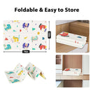 Baby Play Mat, 74 x 50 Inch Play Mat Perfect for Use Baby Playpen, Foldable Baby Foam Playmat for Floor, Portable Waterproof Activity PlayMats for Babies, Infants and Toddlers by TinyTreasures Baby Boutique