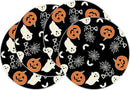 XCHI Boo Spooky Ghost Pumpkin Halloween Round Placemats Set of 4 Table Mats Table Decorations 14x14 Inch by CozyNest Decor