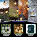 Battery Operated Globe String Lights - Indoor Outdoor String Lights Crystal Globe Lights 8 Modes 30 LED Patio Lights with Timer for Garden Balcony Pergola Party Decor, Warm White, 2 Pack by GreenHaven Gardens