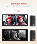 BM5 PRO Baby Car Camera for 2 Kids, 7.2" 1080P Dual Channel Display for Car Seat, Easy Installation with 2 IR Night Vision Cameras, Rear Seat Safety for Babies and Pets by TinyTreasures Baby Boutique