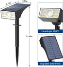 Solar Spot Lights Outdoor, 10 Pack Outdoor Solar Lights for Yard Waterproof, 4 Lighting Modes Solar Landscape Spotlights, Auto On/Off Solar Powered Flood Lights Garden Pathway (Cool White) by CozyNest Decor