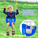 AGPTEK Toddler Swing Set, Heavy Duty Bucket Swing with Adjustable Rope, Toddler Cute Shape with 250 LB and 150 LB Capacity - Blue by TinyTreasures Baby Boutique
