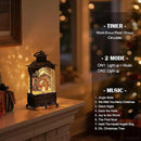 Nativity Snow Globe Lantern Christmas Decorations Gifts Auto Snowfall Glitter Music Collection Manger Sheep Pen Nativity Scene with 6H Timer USB/Battery Powered 10.2 inch by CozyNest Decor