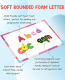 Gamenote Classroom Magnetic Alphabet Letters Kit 238 Pcs with Double - Side Magnet Board - Foam Alphabet Letters for Preschool Kids Toddler Spelling and Learning Colorful ABC Education Fridge Magnets by TinyTreasures Baby Boutique