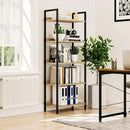 NUMENN Bookshelf, 5 Tier Bookshelves, Home Office Bookcase Shelf Storage Organizer, Free Standing Storage Shelving Unit for Bedroom, Living Room and Home Office, Natural by CozyNest Decor