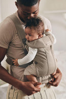 BabyBjörn Baby Carrier Mini, Gray Beige, 3D Mesh Newborn Carrier (7-25 lbs), Ergonomic, Easy-to-Use by TinyTreasures Baby Boutique
