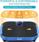 AXV Vibration Plate Exercise Machine Whole Body Workout Vibrate Fitness Platform Lymphatic Drainage Machine for Weight Loss Shaping Toning Wellness Home Gyms Workout by CozyNest Decor
