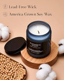 M&SENSE Summer's Night Scented Candle, All Natural Soy Wax Clean Non Toxic Manly Candle for Home, 7.05oz Up to 50 Hours Burn Time in Glass Jar for Bedroom by CozyNest Decor