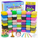 Air Dry Clay 56 Colors, Modeling Clay for Kids, DIY Model Magic Clay, Molding Clay Kit with Sculpting Tools, Non-Sticky Soft and Super Light, Arts and Crafts Gift for Boys Girls Kids. by TinyTreasures Baby Boutique