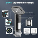 Kids Microscope for Ages 8-12, Handheld Digital Microscope D-MS1 with 2" IPS Screen - Take Pictures & Videos - Download to PC & Mac - 1000X Pocket Microscope, Used Birthday for Kids by TinyTreasures Baby Boutique