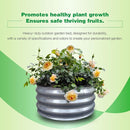 GARDMAX 2x2x1FT Galvanized Round Raised Garden Bed Kit, Metal Planter Boxes Outdoor with Easy Assembly, Large Garden Bed for Vegetables, Fruits, Flower, Herbs Silver by CozyNest Decor