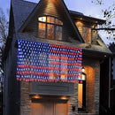 Solar American Flag Lights, Independence Day Decorations 2-in-1 Solar Powered & Plug in US Flag Lights 420 LED 8 Modes Waterproof Flag Lights for July 4th Independence Day, Garden, Yard Decorations by GreenHaven Gardens