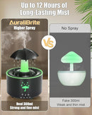 Aesthetic 2-in-1 Humidifier Oil Diffuser with Rotating Raindrop & 7 LED Mood Lights,Cool Mist Humidifier Quiet Variable Mist for up to 24 Hrs,Easy to Fill & Clean, Auto Shut-Off by TinyTreasures Baby Boutique