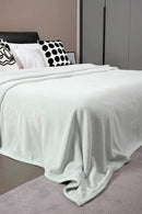 Mellowdy Extra Thick Hearty Plush Flannel Blanket (Pale Mint, 60x80) - 500GSM Twin Size Warm Blanket for Winter, Fall | Soft, Fluffy, Cuddly, Perfect for Bed, Oversized Throw for Couch, Sofa by CozyNest Decor