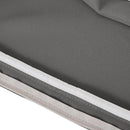 Classic Accessories Montlake Water-Resistant 23 x 20 x 4 Inch Patio Lounge Back Cushion, Light Charcoal Grey, Outdoor Loveseat Cushions by GreenHaven Gardens