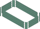 4x2x1ft Metal Raised Garden Bed Kit，Galvanized Garden Bed Box for Vegetables, Flowers, Herbs, and Succulents,60 Gallon Capacity - Green by GreenHaven Gardens