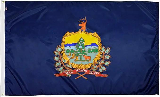 FlagSource Vermont Nylon State Flag, Made in the USA, 3x5'