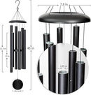 45'' Wind Chimes Outdoor,Memorial Wind Chime, Large Wind Chimes for Outside Deep Tone, Sympathy Gifts. Black by CozyNest Decor
