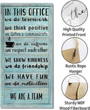 We Are A Team Office Signs Decor - Motivational Quotes Wall Art, Team Gift, Gift for Leader by CozyNest Decor
