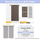 Simplebrand Ava Brown Short Blackout Curtains for Bedroom 45 Inches Long 2 Panels Set, Solid Thermal Insulated, Energy Saving Window Treatment Curtains Blackout Drapes, W40 x L45 Inch, Brown by TinyTreasures Baby Boutique
