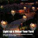 Hot Air Balloon Solar Lantern - Simulated Flickering Flame Hummingbird Glass Lantern, Outdoor Hanging Sunflower Yard Light Waterproof IP65 & Weather Resistant for Garden Patio Lawn Porch Decor Gfit by GreenHaven Gardens