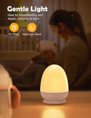 JolyWell Night Lights for Kids with Stable Charging Pad, Touch Control&Timer Setting, ABS+PC Baby Egg Lamp for Breastfeeding，Pink by TinyTreasures Baby Boutique