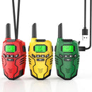 Walkie Talkies Toys for Kids Rechargeable, Long Range 2 Way Radio, Outdoor Beach Camping Road Trip Role Play Toys for 3 4 5 8-12 Year Old Boys Birthday Xmas Gift for Kids, 3 Pack by TinyTreasures Baby Boutique