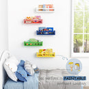 Floating Nursery Book Shelves for Wall, Natural Wood Wall Bookshelf for Kids Room Bedroom, Small Wooden Hanging Baby Book Shelf and Toy Organizer for Nursery Girl Boy Toddler Child - Set of 3 by TinyTreasures Baby Boutique